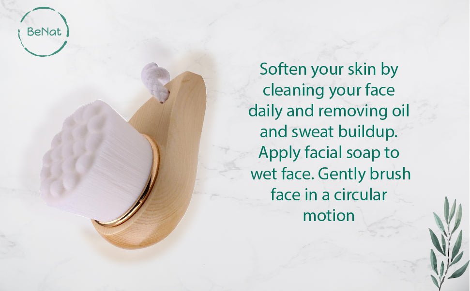 Facial Brush with Bamboo Handle - Inflight Essentials