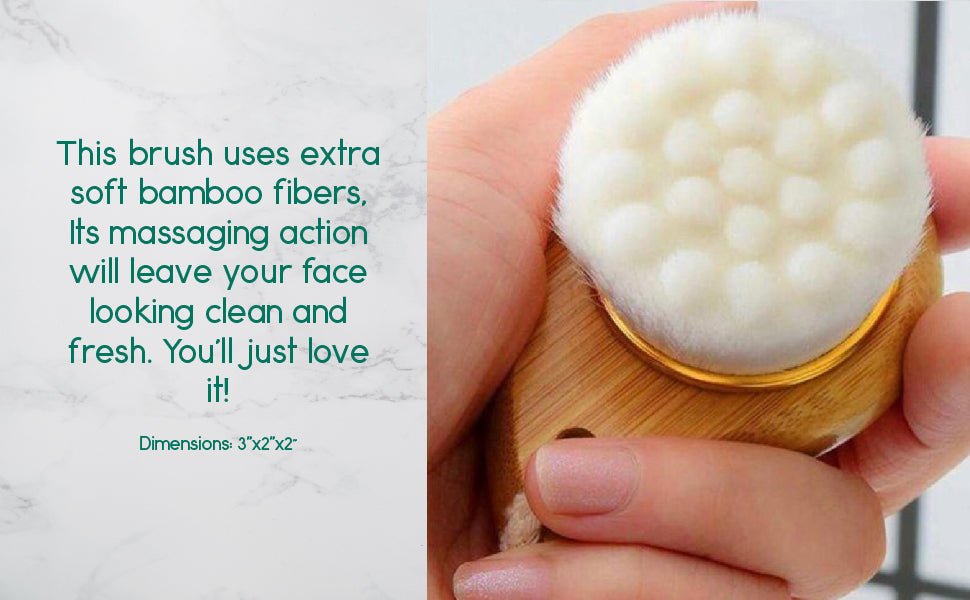 Facial Brush with Bamboo Handle - Inflight Essentials