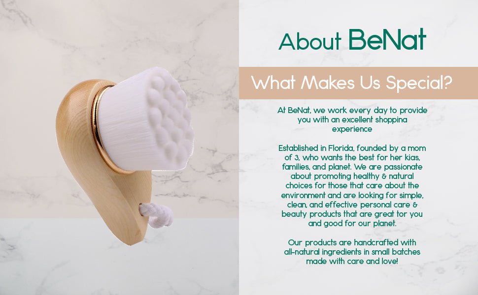 Facial Brush with Bamboo Handle - Inflight Essentials