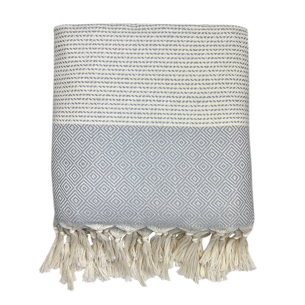 Diamond Stripe Turkish Throw - Inflight Essentials