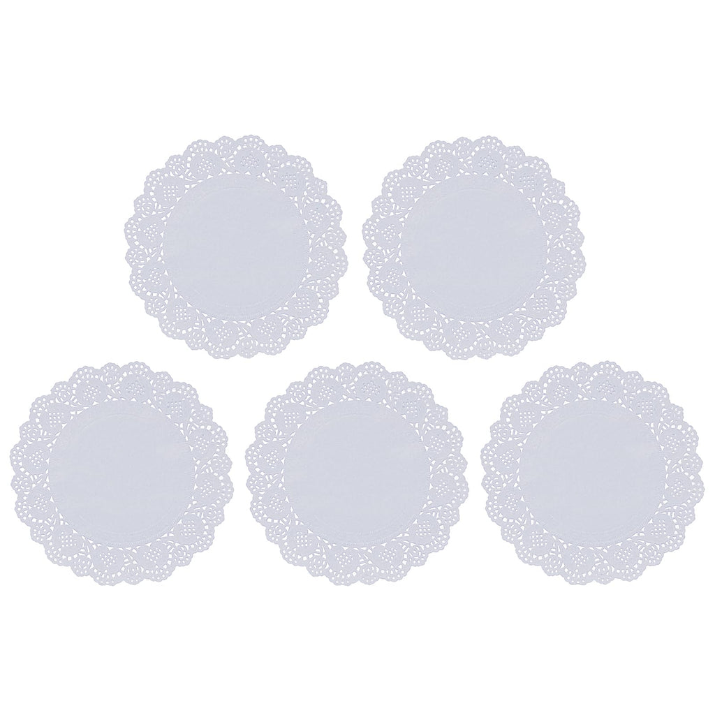 Jagrove Paper Doilies 100PCS 8.5 Inch White Lace Doilies Paper Round Decorative Disposable Paper Placemats Bulk for Party Craft Wedding Birthday Tableware Decorations - Inflight Essentials