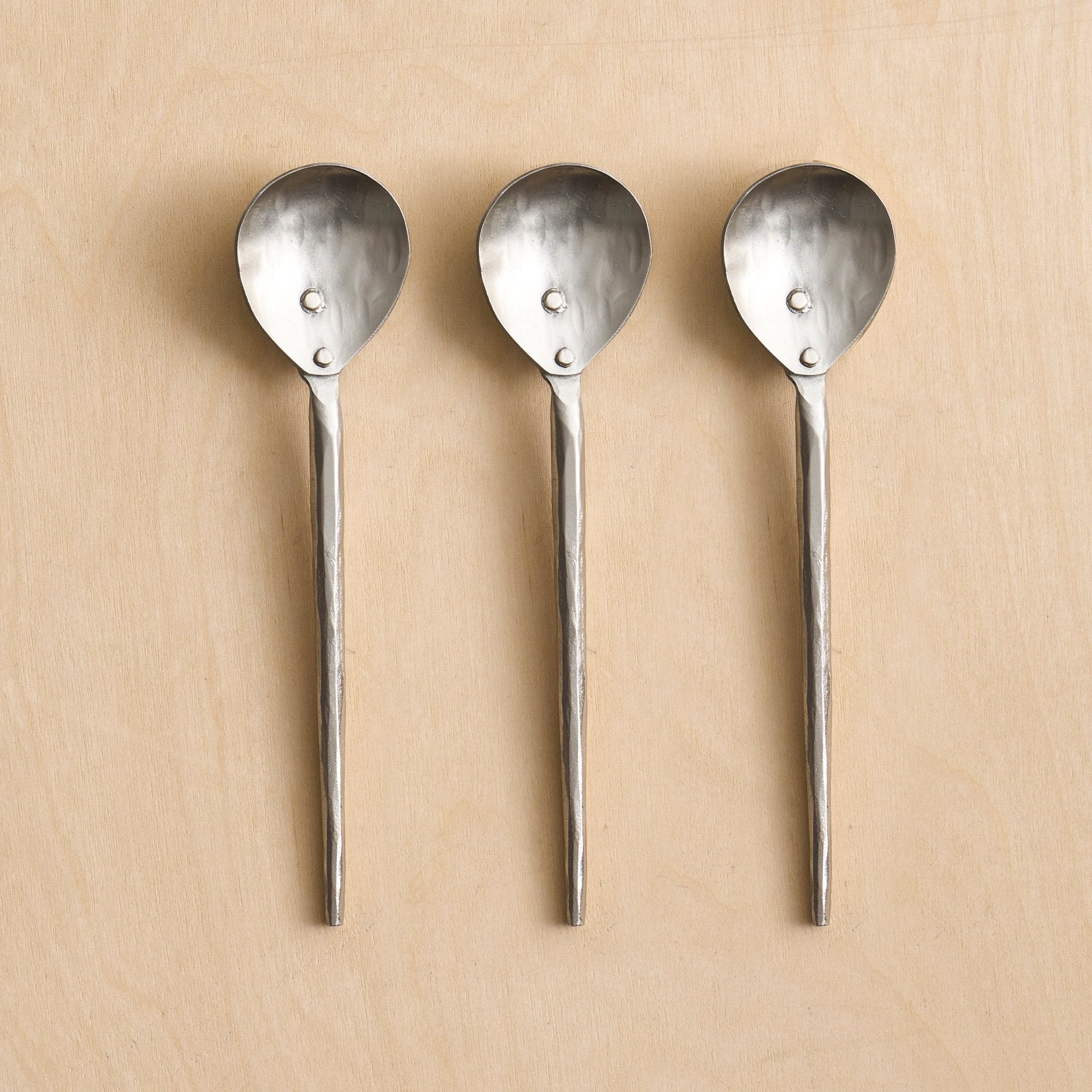 Forge Pewter Small Spoons - Set of 3 - Inflight Essentials