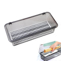 ICSTM Flatware Tray with LidSilverware Tray Kitchen Cutlery Tray and Utensil Storage Container for Flatware and Silverware (Grey) - Inflight Essentials