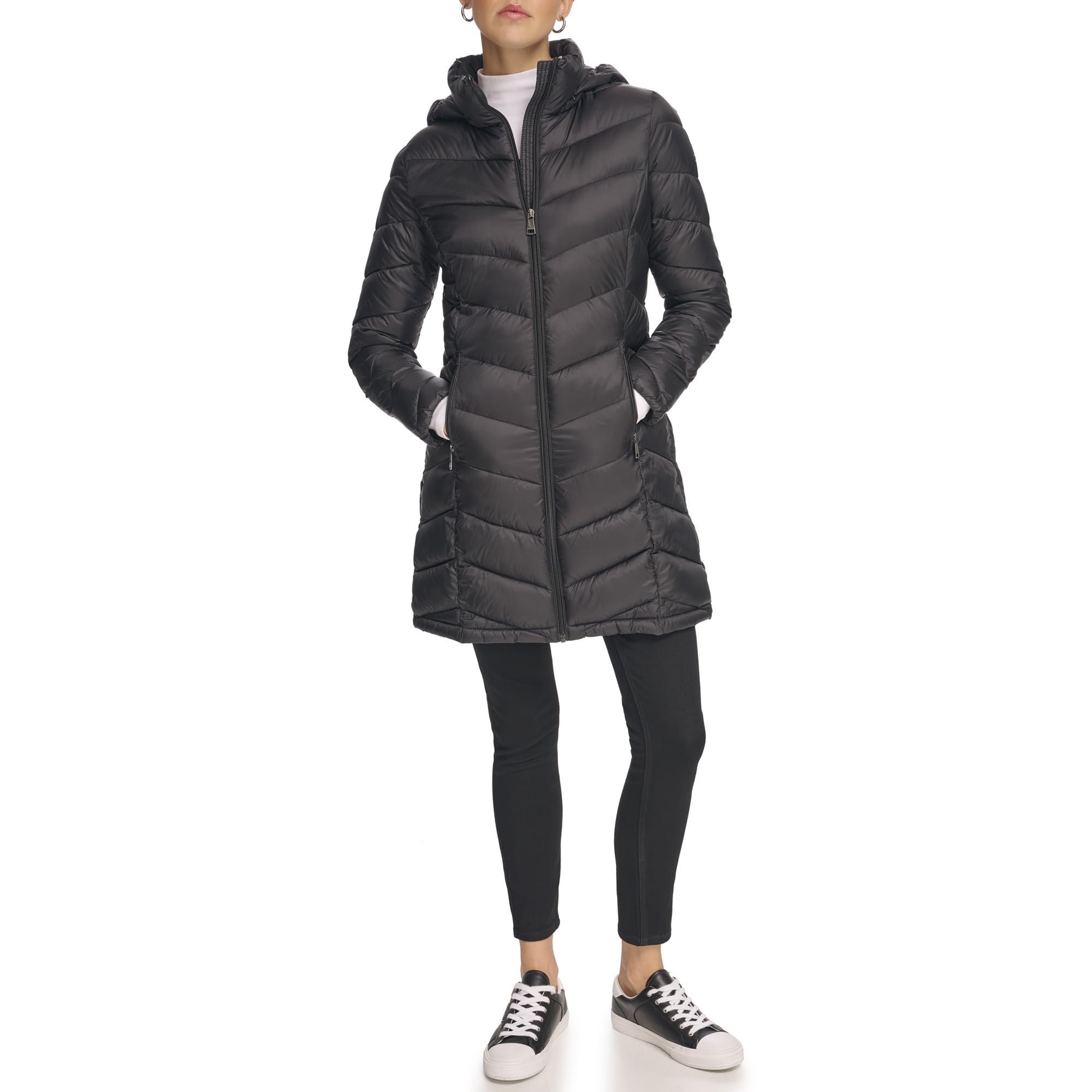 Calvin Klein Womens Outerwear JacketBlackS - Inflight Essentials