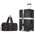 PRIMICIA ginzatravel Suitcase 28 inch suitcase with wheel & Travel Bag & Suitcase Strap Scratch resistant texture Lightweight PC material TSA lock (Star Silver (combination)) - Inflight Essentials