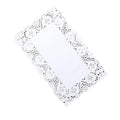 CC wonderland zone Paper Doilies 15.7x11.8 inchWhite Paper Doilies Lace Paper Doilies Rectangle Decorative Paper100 PCS - Inflight Essentials