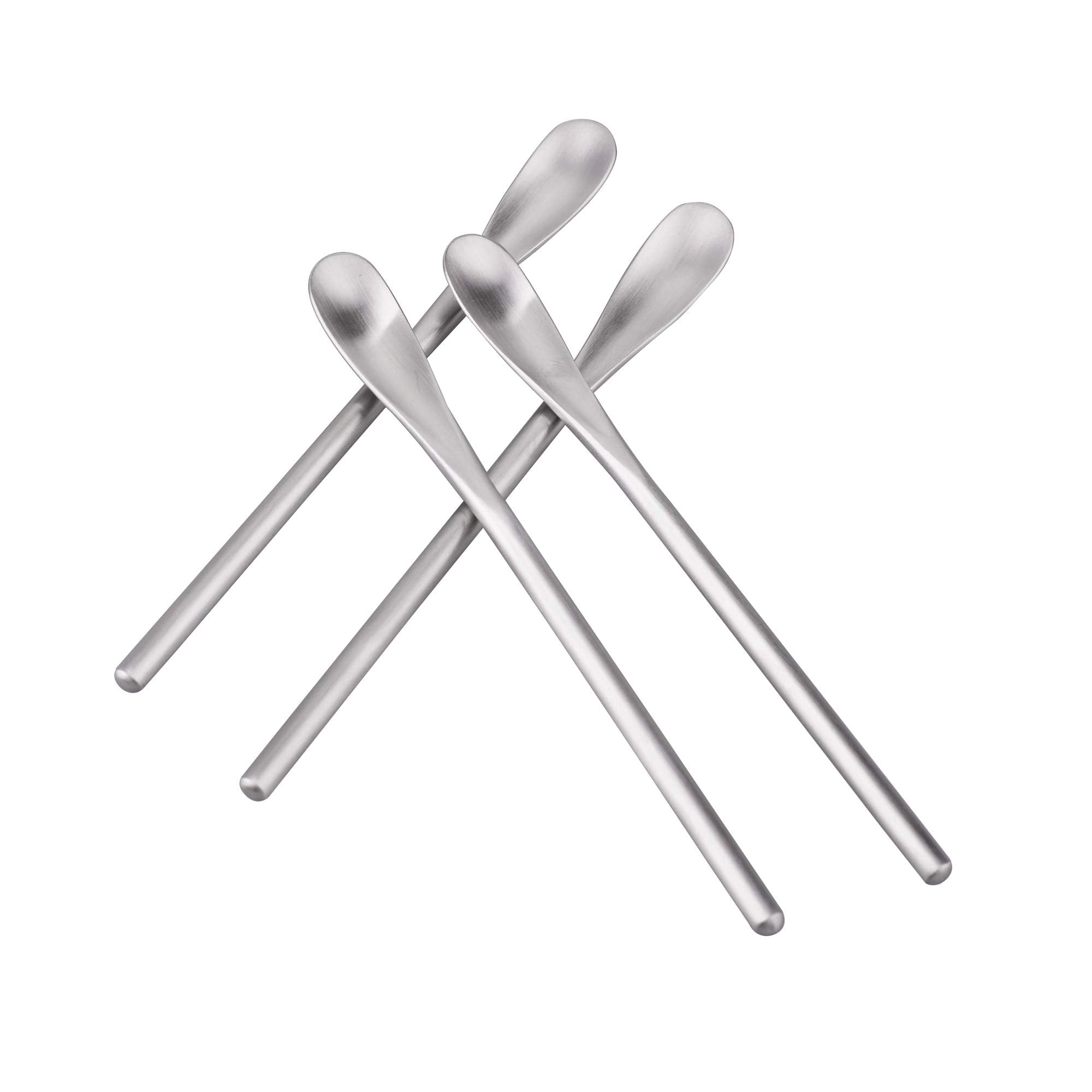 IMEEA Coffee Stirrers Demitasse Espresso Spoons SUS304 Stainless Steel Coffee Stir Sticks 5.9 - Inch Tea Spoon Set of 4 - Inflight Essentials