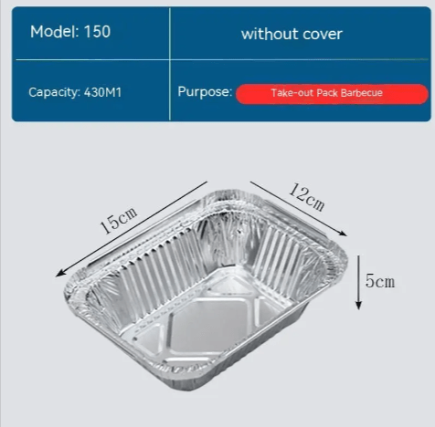 High - Temperature Resistant Disposable Tin Trays for Household Use - Inflight Essentials