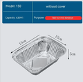 High - Temperature Resistant Disposable Tin Trays for Household Use - Inflight Essentials