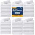 YRALY Terry Bar Mop Towels (Pack of 60) – Absorbent and Quick Drying Commercial - Grade Cotton Cleaning Towels Cleaning Rags for Kitchen Bar – Reusable Shop Rags 14”x17” White - Inflight Essentials