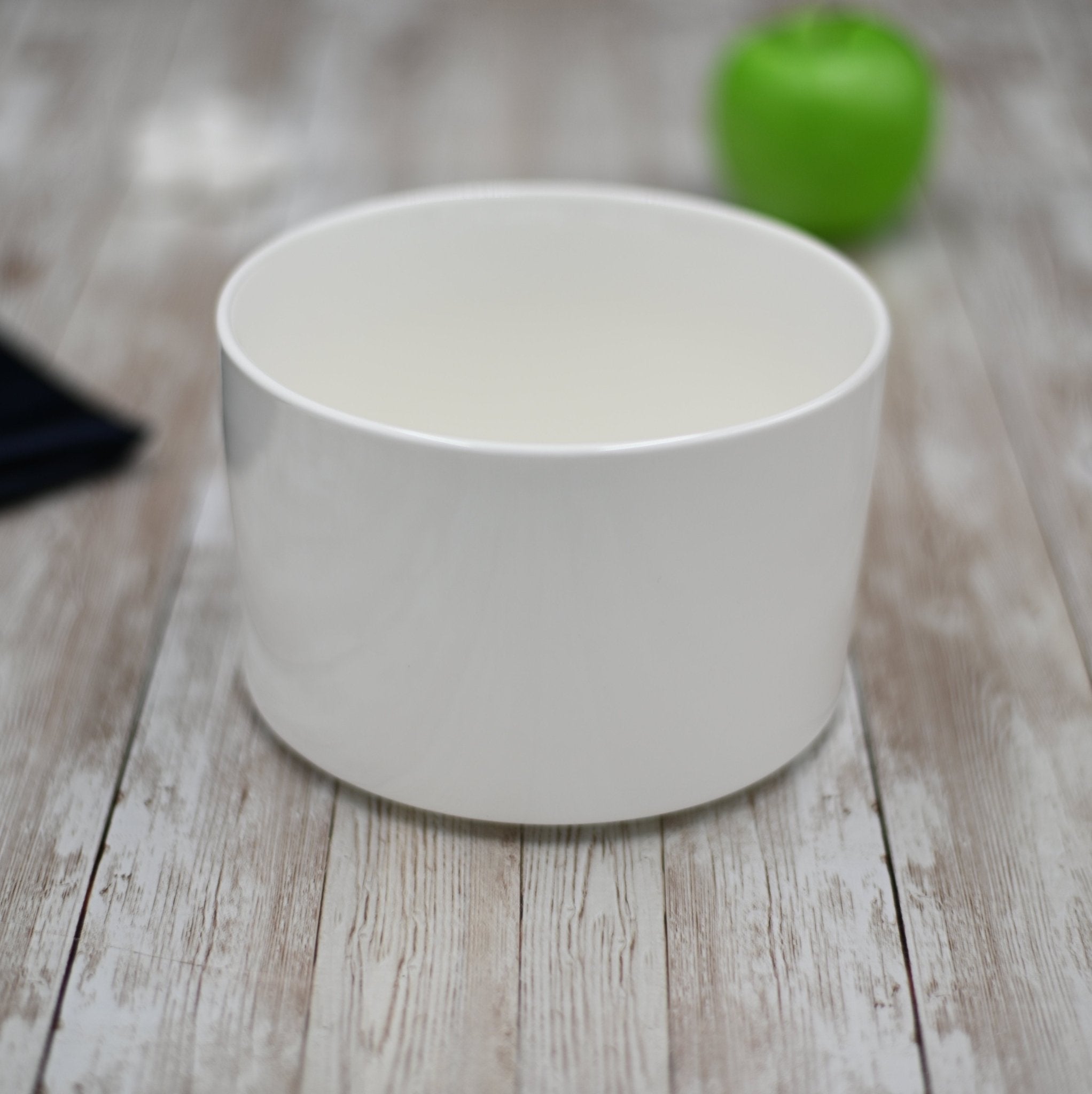 Deep White Bowl 6" inch | 15 Cm 47 Fl Oz | 1400 Ml - Inflight Essentials