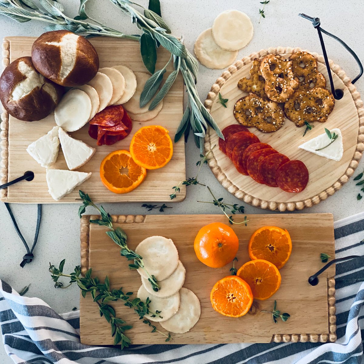 Hand Carved Mason Mini Serving Boards - Inflight Essentials