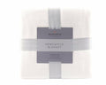 Pristine White Oversized Queen Bamboo Bed Blanket - Inflight Essentials