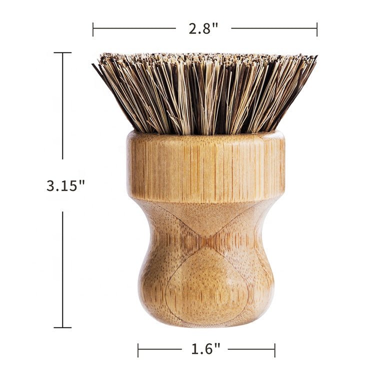 Bamboo Sisal Fiber Dish Brush - Inflight Essentials