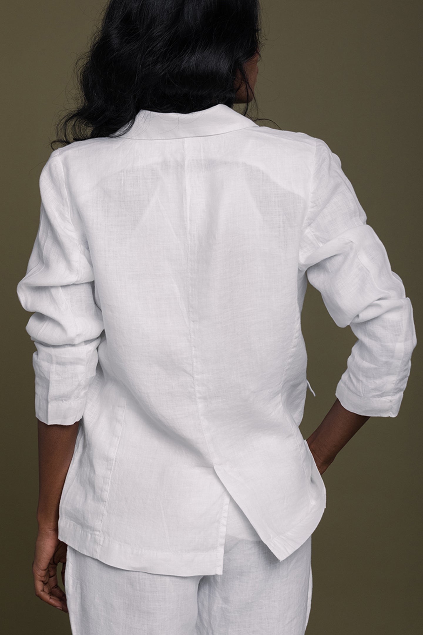 Hemp Three Piece Set in White - Inflight Essentials