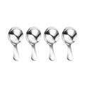 ICSTM Small Scoops for Canisters4 Pcs Coffee ScoopsShort Handle Spoons for Salt Sugar Condiments Coffee Tea Dessert (Silver) - Inflight Essentials