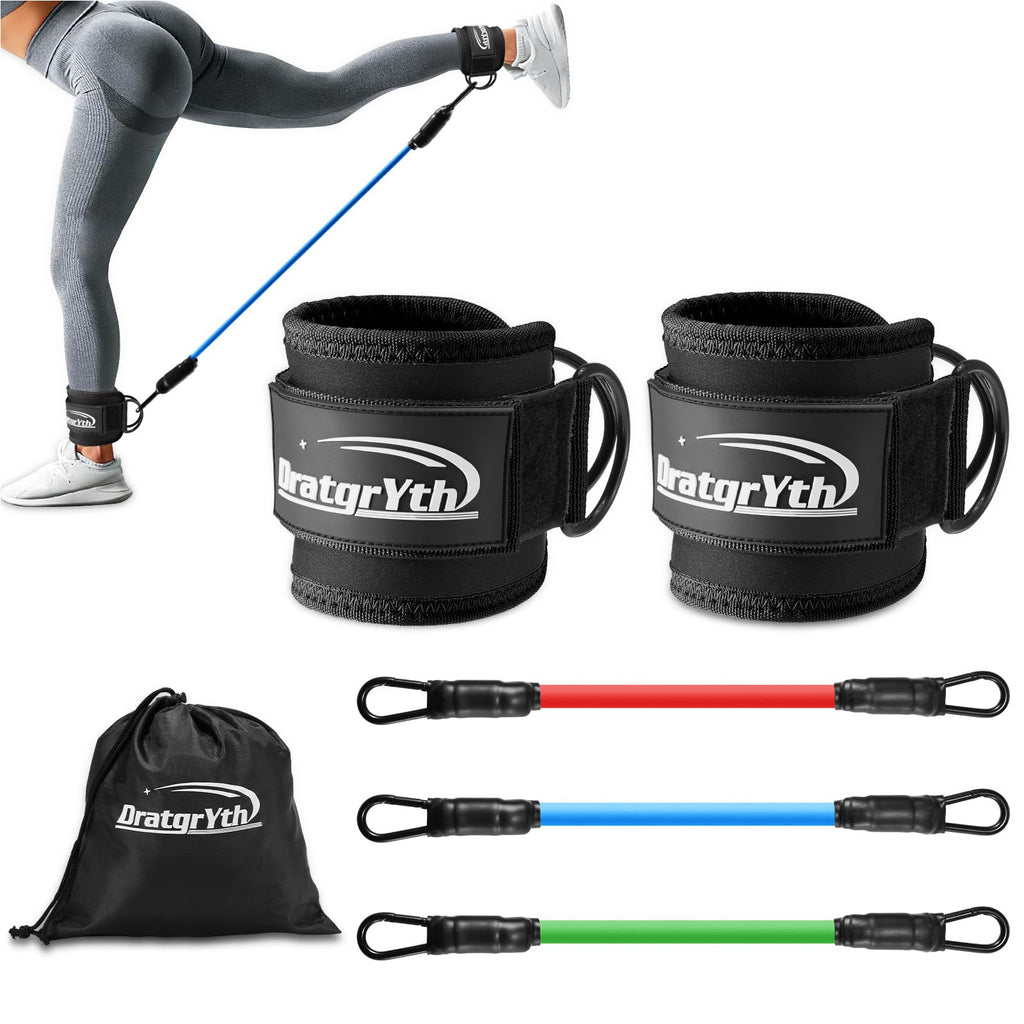 Ankle Resistance Bands Ankle Bands for Working Out with Cuffs Workout Equipment for Women Legs and Glutes Exercise Resistance Bands for Legs Butt Lift Ankle Strap with Exercise Bands - Inflight Essentials