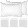 Newwiee 300 Pcs Disposable Pillow Case Non Woven Pillow Covers Bulk for Medical Travel Hotel Bedroom Home Bedding Portable Supplies 31 x 20 (White) - Inflight Essentials