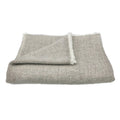 Espresso Herringbone Cashmere Throw - Inflight Essentials