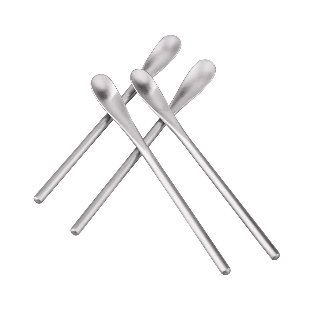 IMEEA Coffee Stirrers Demitasse Espresso Spoons SUS304 Stainless Steel Coffee Stir Sticks 5.9 - Inch Tea Spoon Set of 4 - Inflight Essentials