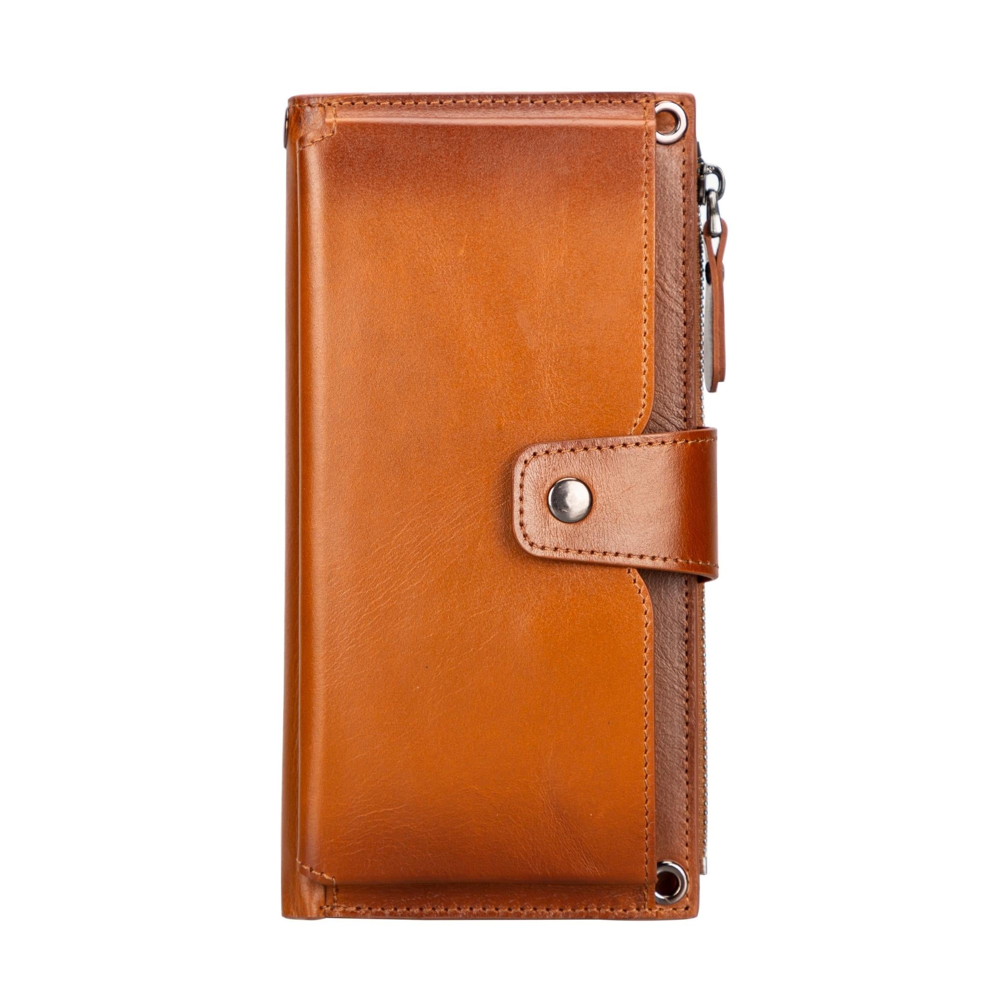 Kaycee Leather Women's Cell Phone Wallet with Strap - Inflight Essentials