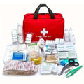 173pcs Large First Aid Kit: Portable Bag For Outdoor Hunting, Hiking, Camping And More - Including Emergency Supplies! - Inflight Essentials